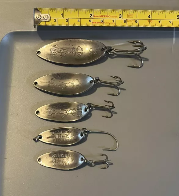 5) LITTLE CLEO Wigl Lure Jigging Trolling Spoon Fishing Lures $15.99 -  PicClick
