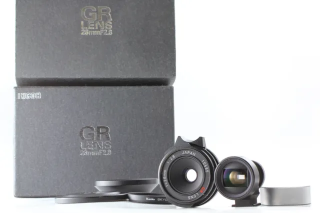 【Top MINT / Box + Finder】 RICOH GR 28mm f2.8 Black Lens Leica L39 LTM From JAPAN 3