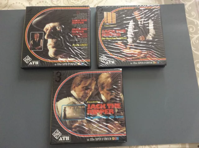 LOT DE 3 FILM  SUPER 8 SONORE 120 m  Jack the ripper