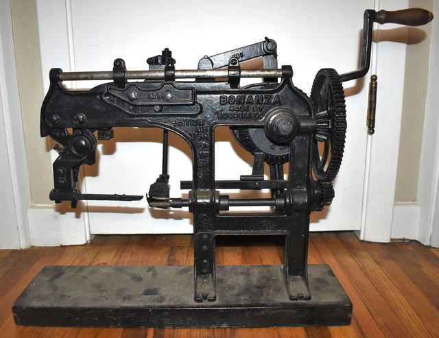 Antique Goodell Bonanza Industrial Cast Iron Primitive Apple Peeler