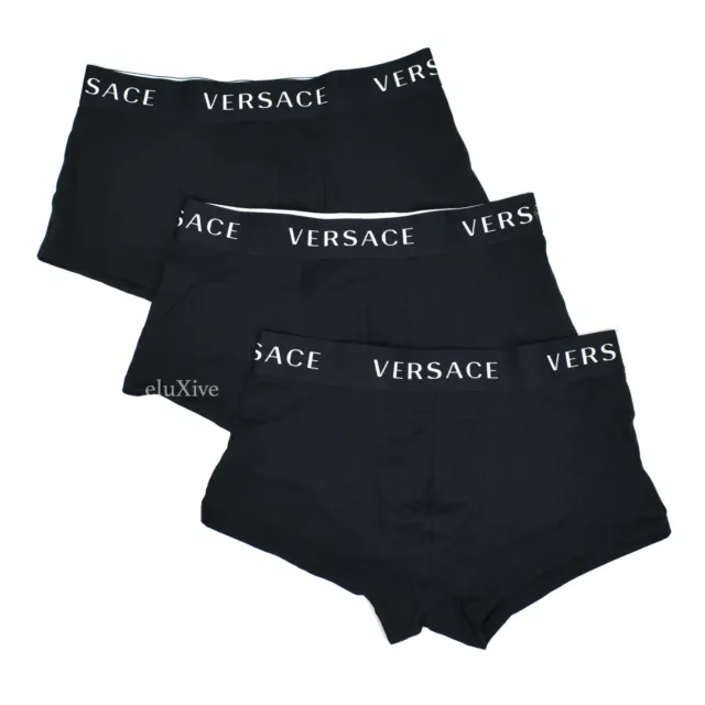 VERSACE UNDERWEAR BLACK Greca Shorts Size XL NWT $495.00 - PicClick