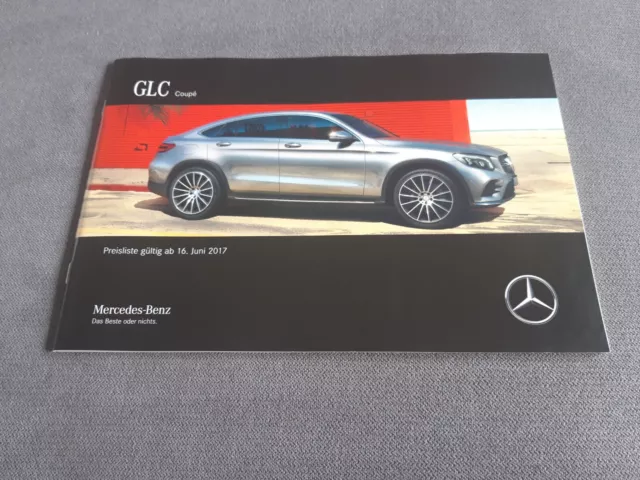 2017 2018 Mercedes GLC Coupe Preisliste Prospekt Brochure Catalogue DEUTSCH 84 S