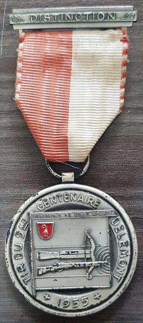 ANCIENNE MÉDAILLE SUISSE distinction 1951 Tir Militaire Auvernier
