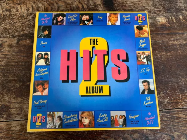 Various - The Hits Album 2 - 80's Compilation  12" Vinyl double LP Record EX/EX