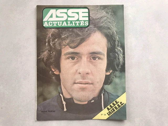 Verre Collector ASSE Saint-Étienne – Jean-Michel Larqué – Vintage 1976
