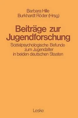 Beitrage zur Jugendforschung - 9783810002631