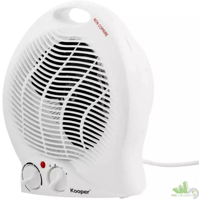 Termoventilatore Stufetta Elettrica Bagno Aria Calda 2000W Hl-9733 Portatile