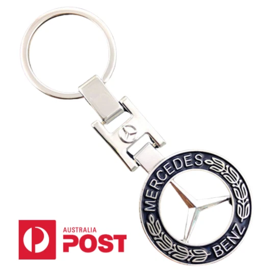 Mercedes-Benz Keyring Classic Drop-shaped Leather Black B66058306