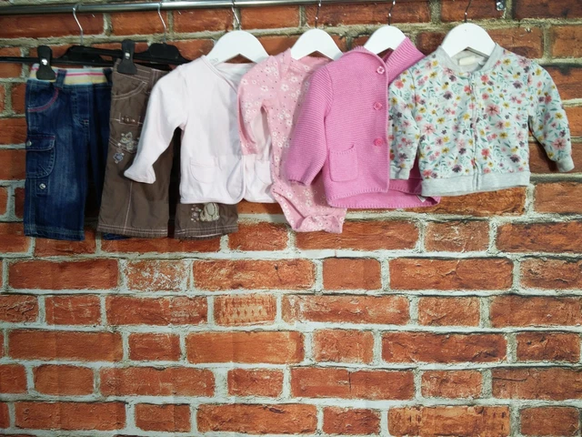Pacchetto Felpa Con Cappuccio Bambina Età 3-6 Mesi Next Gap Ecc Giacca Pantaloni 68Cm