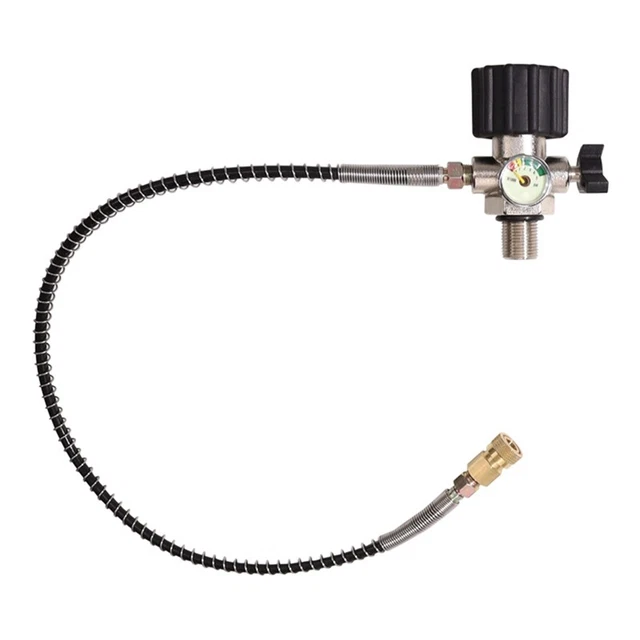 24Inch M18X1.5 Thread 5000Psi SCBA Regulator Fill Station Hose for PCP Air  D8E8