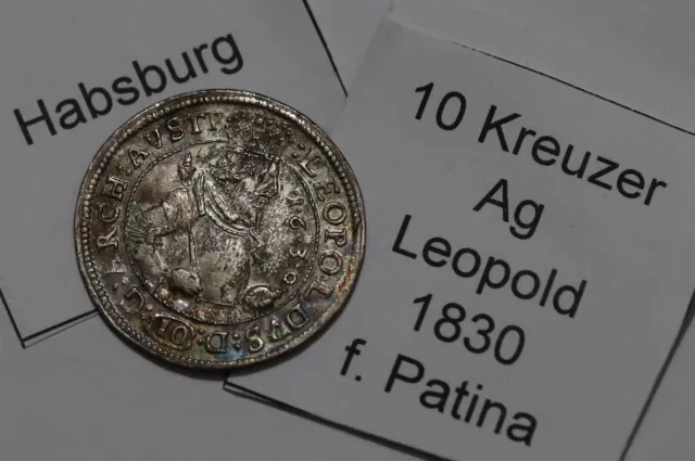 AUSTRIA Habsburg 10 Kreuzer 1630 Leopold V RARE HIGH GRADE B48 #Z5730