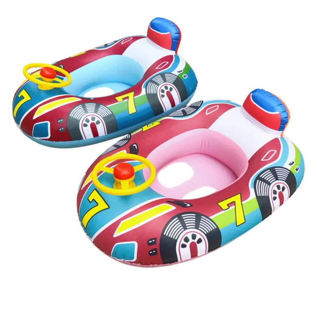 Inflatable Car Shape Baby Swimming Ring Toddler Pool Float Seat Boat Kids Toy