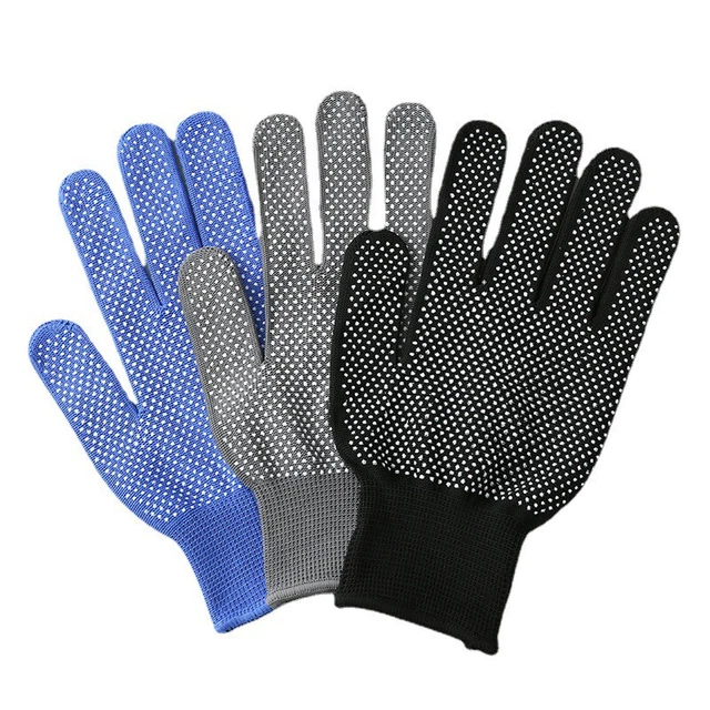 1 paio di guanti da dito sottili leggeri giardino lavoro nylon guanti anti-u