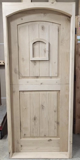 Alder rustic solid DUTCH door  35.5 X 85.5 7" jamb Right hand 2" thick 7" jamb