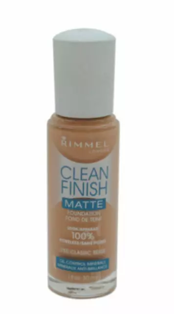 Rimmel Clean Finish Matt Fundament verschiedene Farbtöne 3