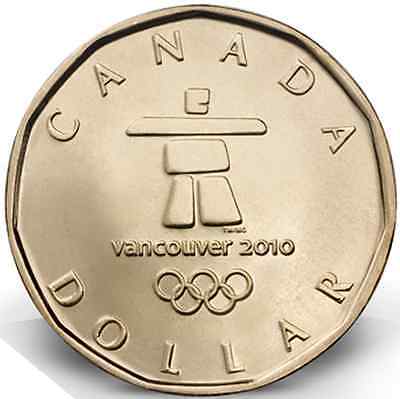 2010 $1 Lucky Loonie Canadian Dollar