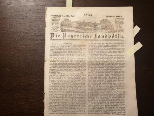1845 Landböt 89 Bayreuth Türkei Konstantinopel Heidelbeeren