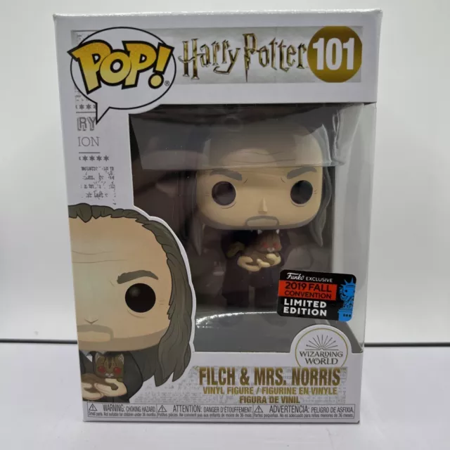 Harry Potter FILCH & MRS. NORRIS #101 VAULTED NYCC Exclusive Pop Figure