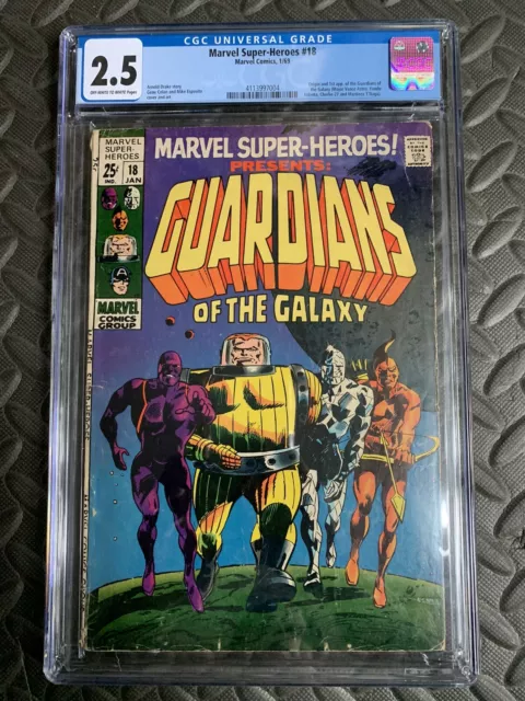 Marvel Super-Heroes #18 1st App Guardians Of The Galaxy  CGC 2.5 4113997004