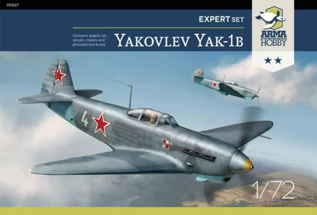 Arma Hobby 1/72 Scale Yakovlev Yak-1b (Expert Set) - Plastic Model Building A...