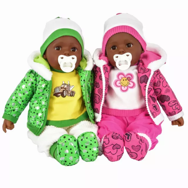 BiBi Doll 20" Lifelike Baby Doll Girls Boys Soft Bodied Toy OR 2 Clothes Sets 2