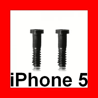 ★★★ LOT De 2 Vis TORX Pentalobe Étoile NOIR Pour Apple iPhone 5