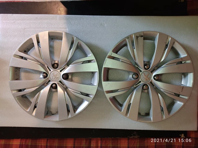 Lot De 2 Enjoliveurs Pour Véhicules Anciens - Occasion, Marque Générique - Parfait Pour Restauration Ou Look Rétro
