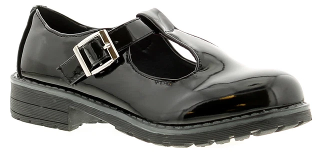 Princess Stardust JESS Bambine Ragazze Scuola Scarpe Nere Taglia UK