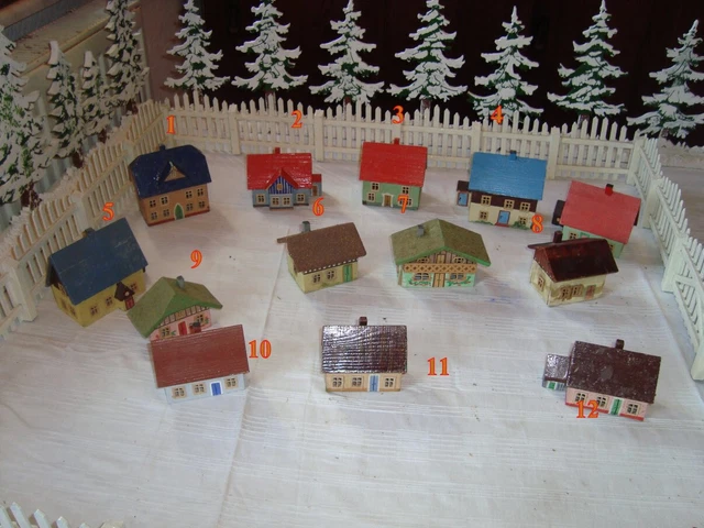 1x altes  Miniatur Haus Pflugbeil    Seiffen 1950 Erzgebirge