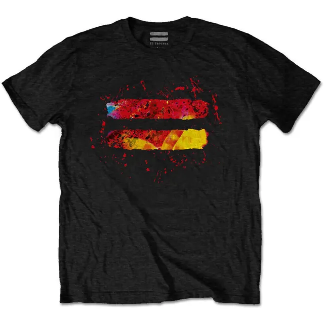 T-shirt ufficiale Ed Sheeran Equals logo da uomo nera Ed Sheeran maglietta classica