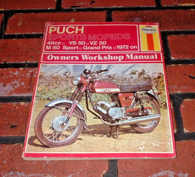 HAYNES MANUAL FOR Puch Sports Mopeds. Vs Vz M50 Sport Grand Prix. 1972