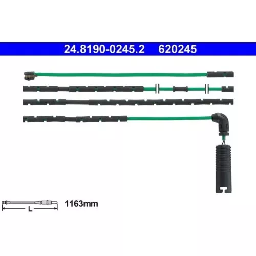 1 Warnkontakt, Bremsbelagverschleiß ATE 24.8190-0245.2
