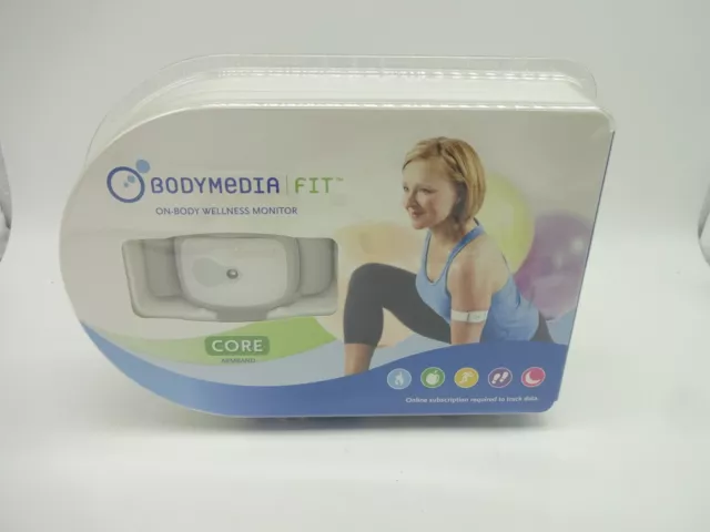 BodyMedia Fit On Body Wellness Monitor Core Armband New Factory Sealed (QP)