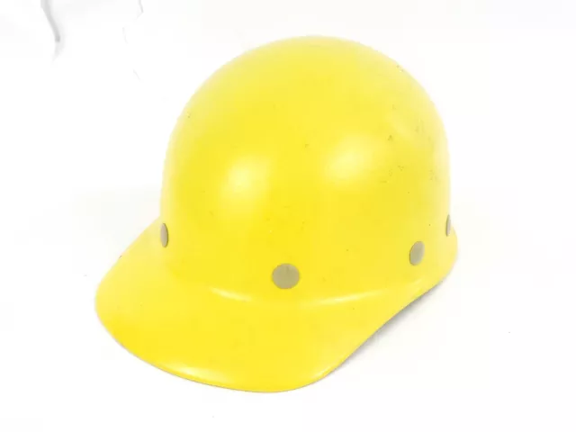 VTG Yellow Hard Hat  SuperGlas Fiberglass  FibreMetal Chester PA Safety