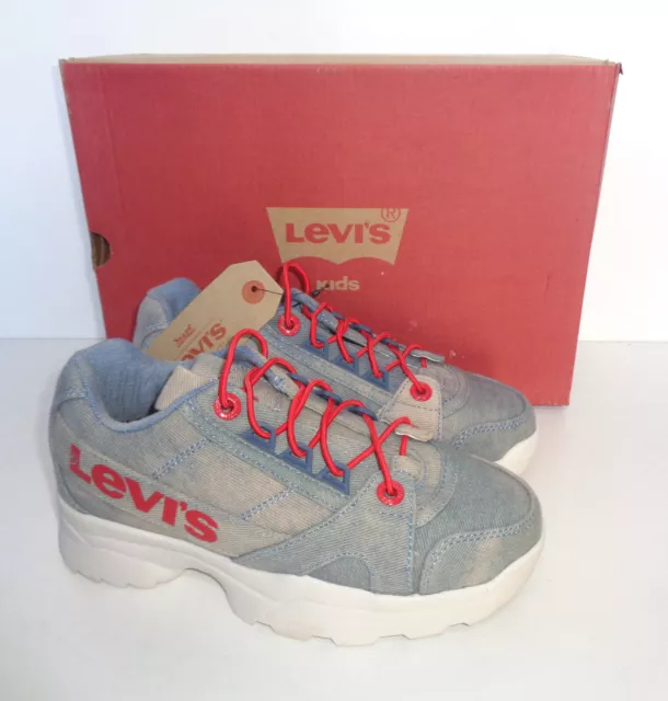 Levi's New Girls Kids Boys Slip On Trainers Shoes Junior RRP £60 UK Sizes 12-2.5