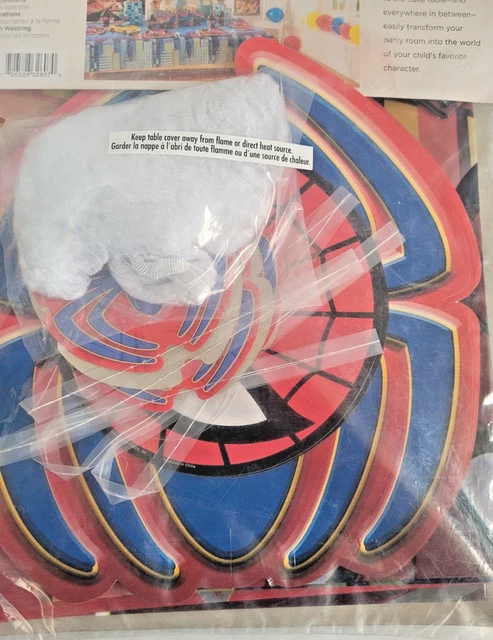 &ULTIMATE SPIDER-MAN BIRTHDAY Party Supplies Table Set with Spider Web
