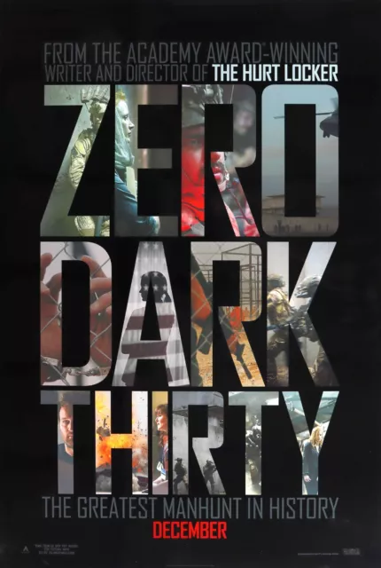 Zero Dark Thirty  - original DS movie poster - D/S 27x40 Final