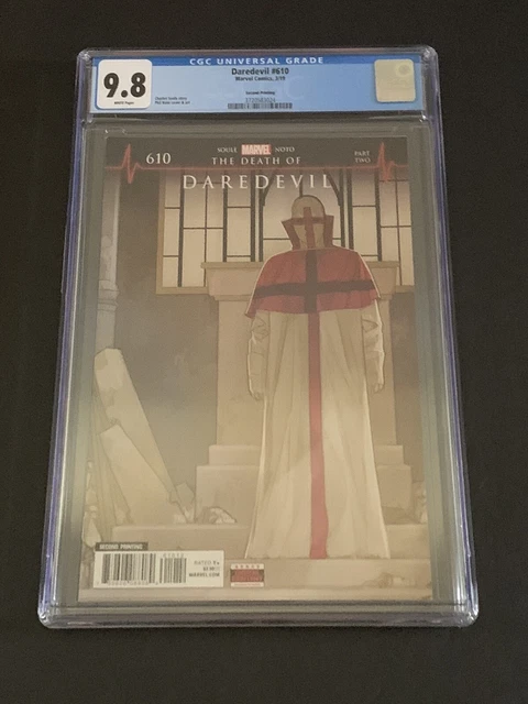 Daredevil #610 2nd Print CGC 9.8 NM+ / MT 1st appearance of Vigil Marvel Netflix