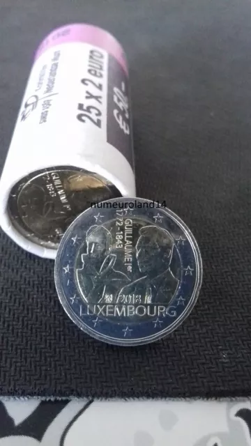 DISPO 2 euro LUXEMBOURG 2018 Commémo Grand Duc Guillaume 1er NEUVE