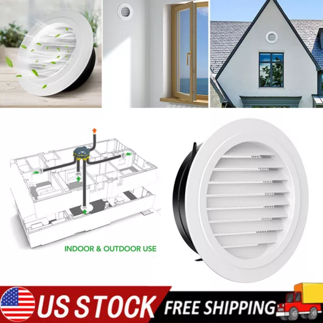 3/4/5/6/8inch Air Vent Grille  Air Grill Cover For Boat RV Bathroom  Home US