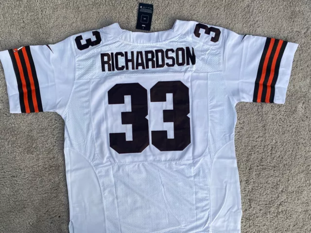 Cleveland Browns NFL Nike weißes Trikot #33 ""Richardson"" 44 Onfield 2