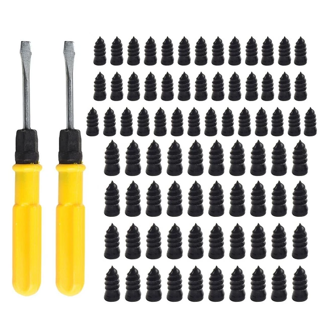 Kit De Réparation De Pneus Tubeless - Outils De Cloutage + Lampe Torche - Neuf