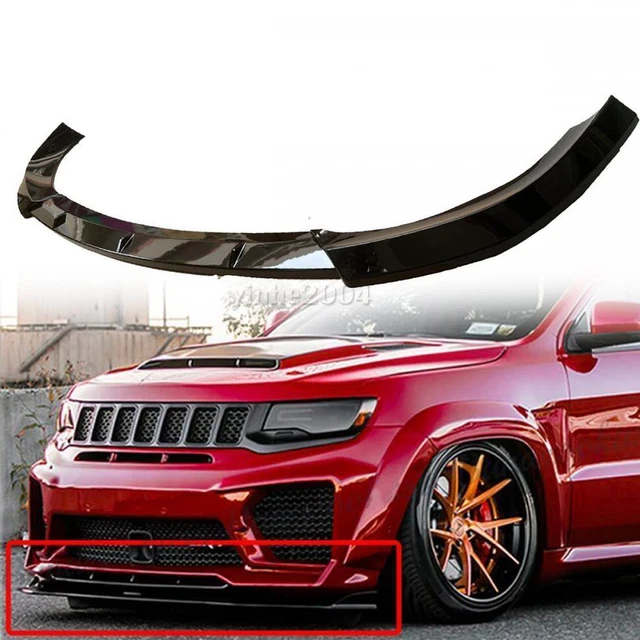 Glossy Black For Jeep Grand Cherokee SRT 14-21 Front Bumper Lip Spoiler Splitter
