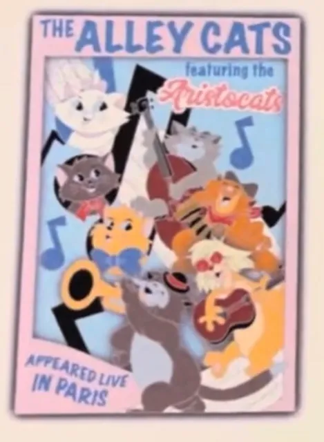 2024 Disney Parks It’s Showtime Posters Aristocats Alley Cats LE 3000 Pin