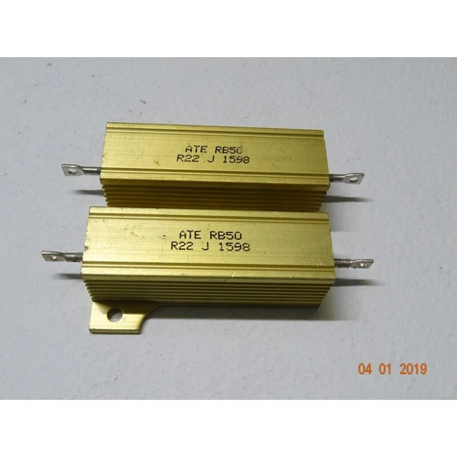 Resistenza Corazzata 0,22 Ohm 50 Watt 2 Pezzi (ib2)