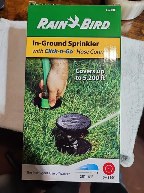 Rain Bird In-Ground Impact Sprinkler w/ Click-N-Go Hose Connect LG3HE New