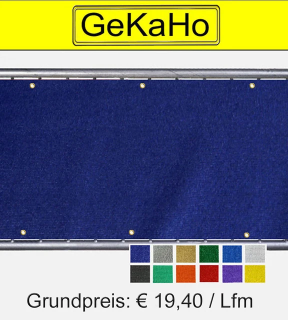 BALKONVERKLEIDUNG 80 CM hoch Sichtschutz Zaun Windschutz Balkon