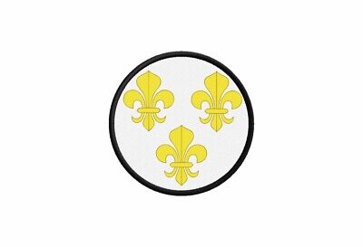 Patch toppe toppa badge termoadesiva bandiera rotondo coccarda fleur de lys r2