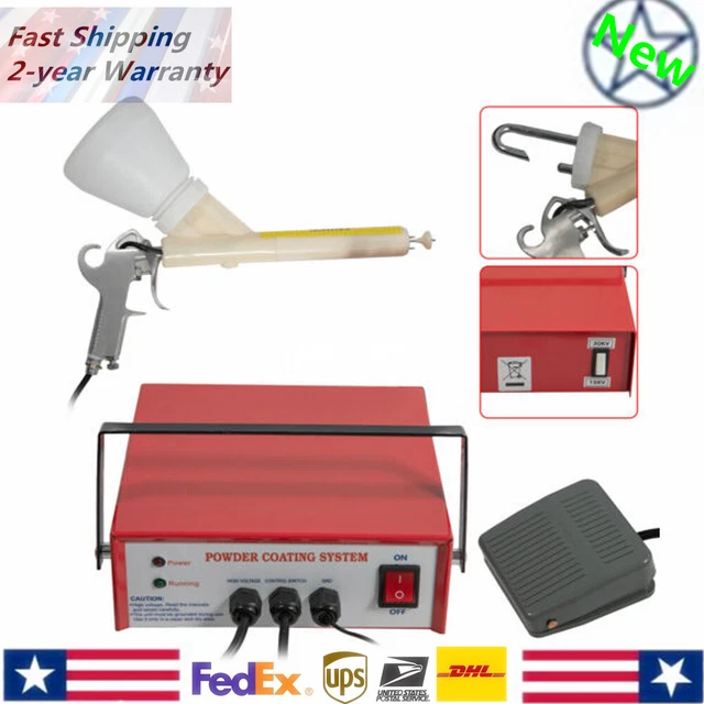 110V RED PORTABLE Professional Powder Coating System Paint Gun Coat Kit