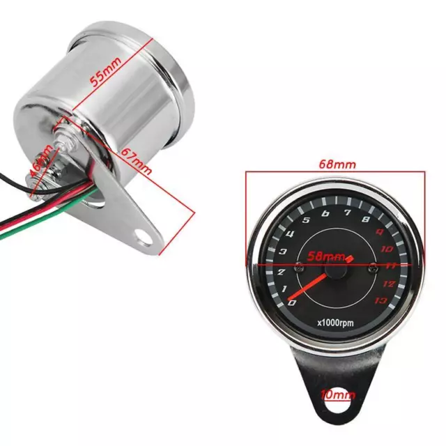 LED Tachometer Speedometer Tacho Gauge For Suzuki Boulevard M109R M50 M90 M95 3